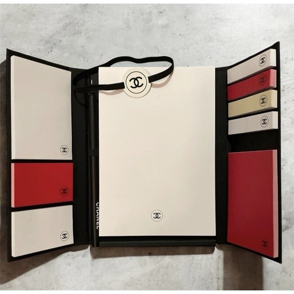 Chanel LA Collection Notebook Stationary Set--Paper, Pen & Post It Notes GWP - Picture 2 of 5